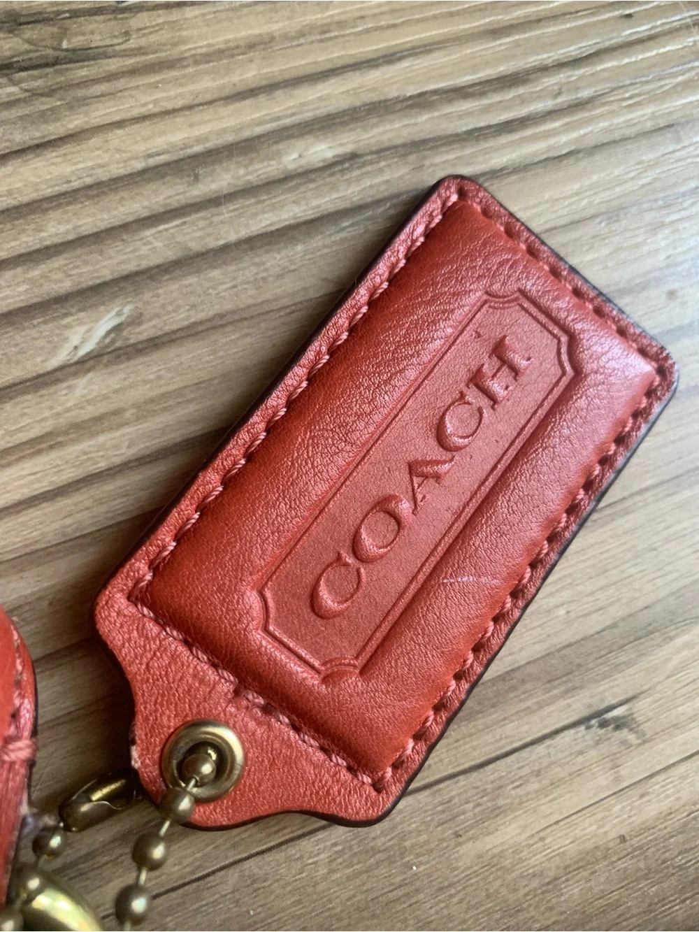 Coach 18641 Madison Leather Lindsey Satchel Shoulder Bag Burnt Orange